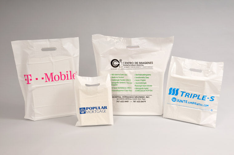 Frosted Plastic Bags (Custom Printed)