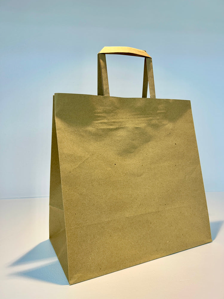 Kraft Paper Shopping Bags (Plain)