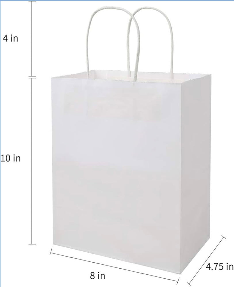 White Paper Shopping Bags (Plain)