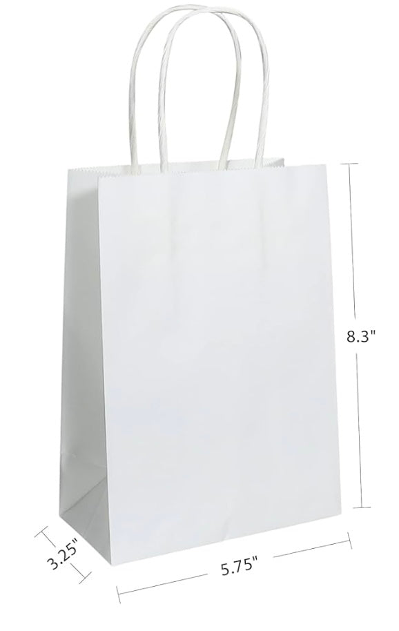 White Paper Shopping Bags (Plain)