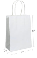 White Paper Shopping Bags (Plain)