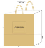 Jumbo Kraft Paper Shopping Bags (Custom Printed)