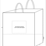 Jumbo White Paper Shopping Bags (Custom Printed)