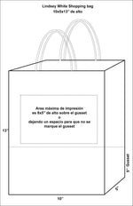 White Paper Shopping Bags (Custom Printed)