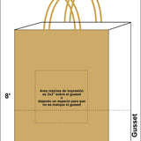 Kraft Paper Shopping Bags (Custom Printed)