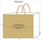 Kraft Paper Shopping Bags (Custom Printed)
