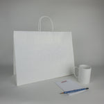 White Paper Shopping Bags (Plain)